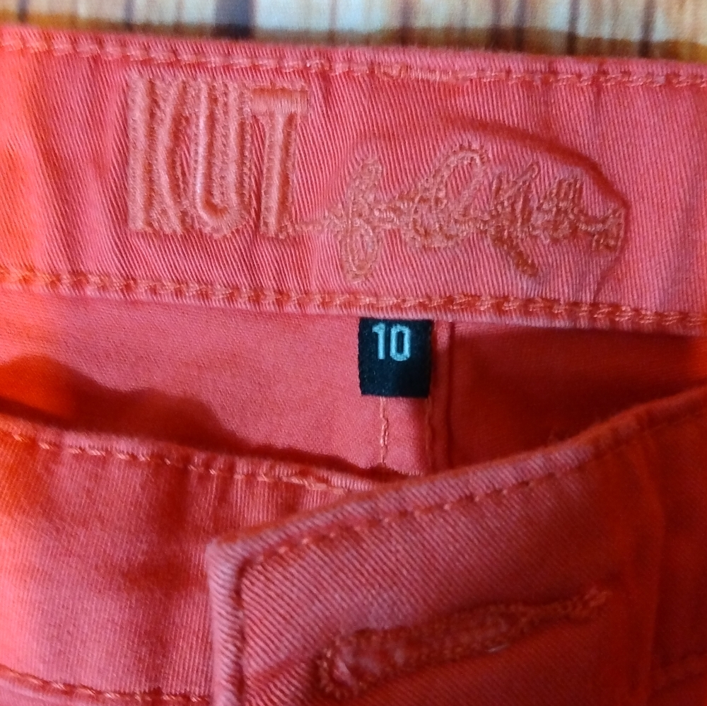 Kut from the kloth sz 10 red skinny jean womens - Picture 5 of 12